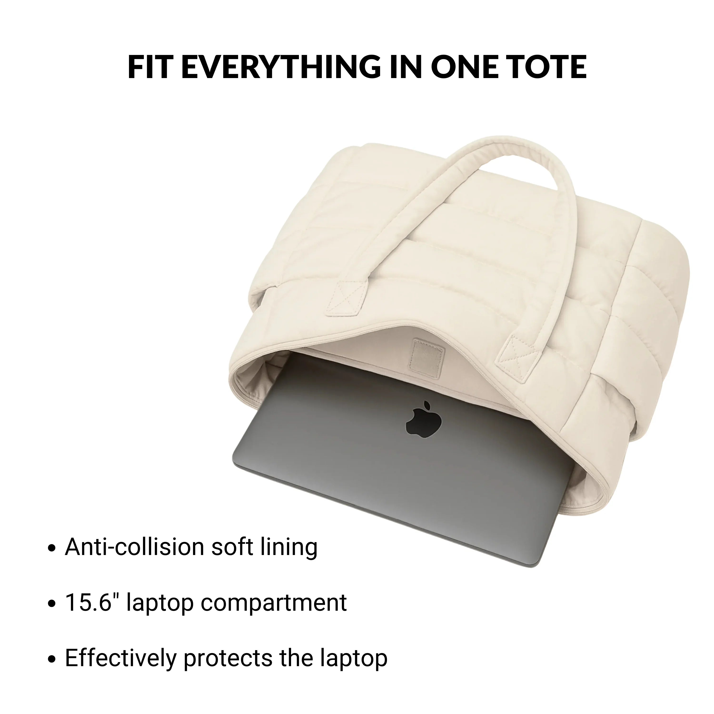 Cloudy - Puffer Tote Bag